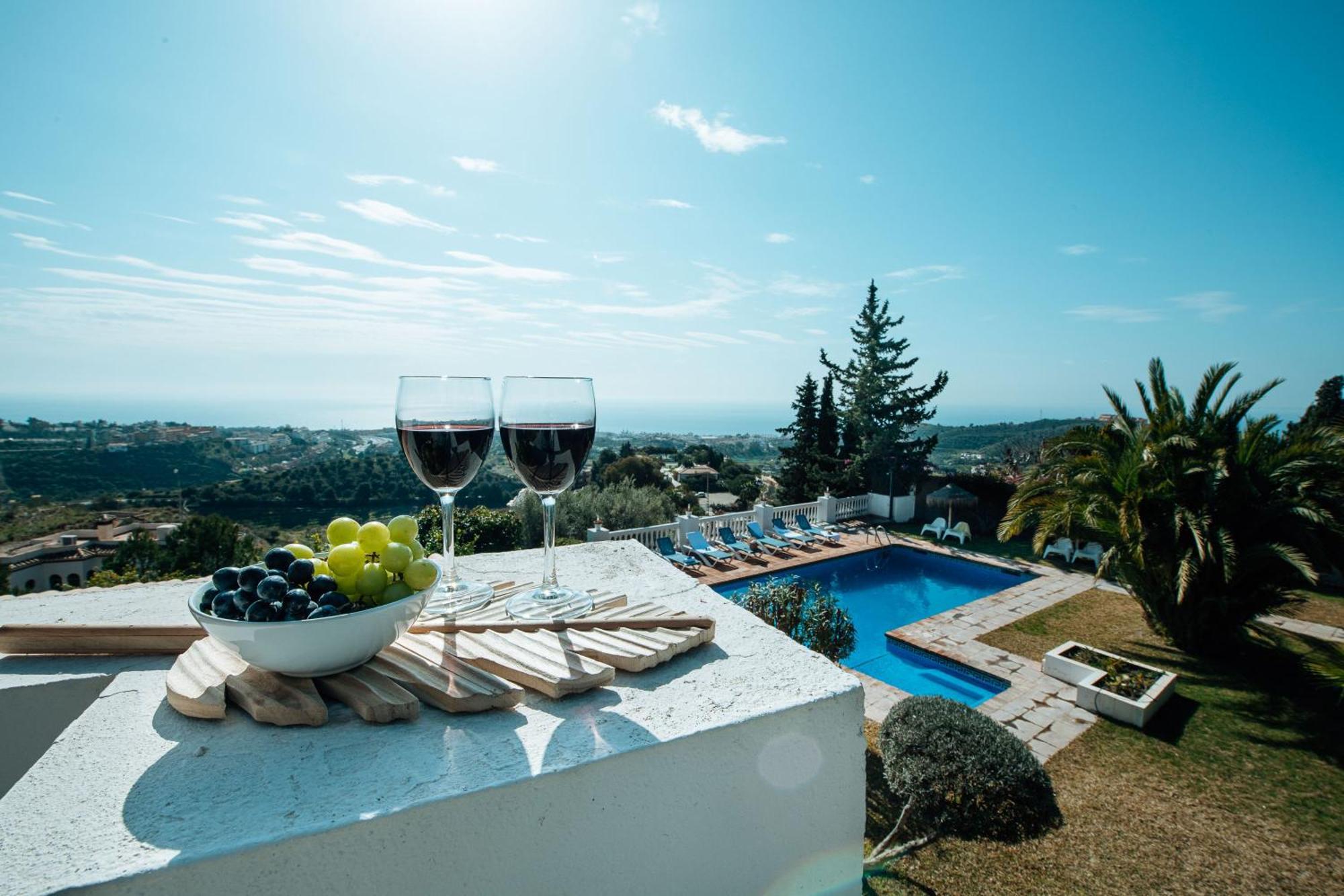 Gran Villa Con Vistas Al Mar Y Piscina Privada Μάλαγα Εξωτερικό φωτογραφία